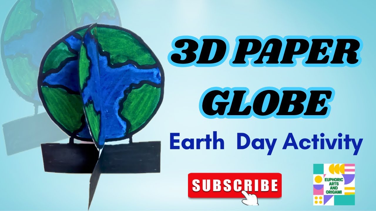 How To Make A Globe At Home With Paper l DIY Earth Model School Project l World Earth Day Activity