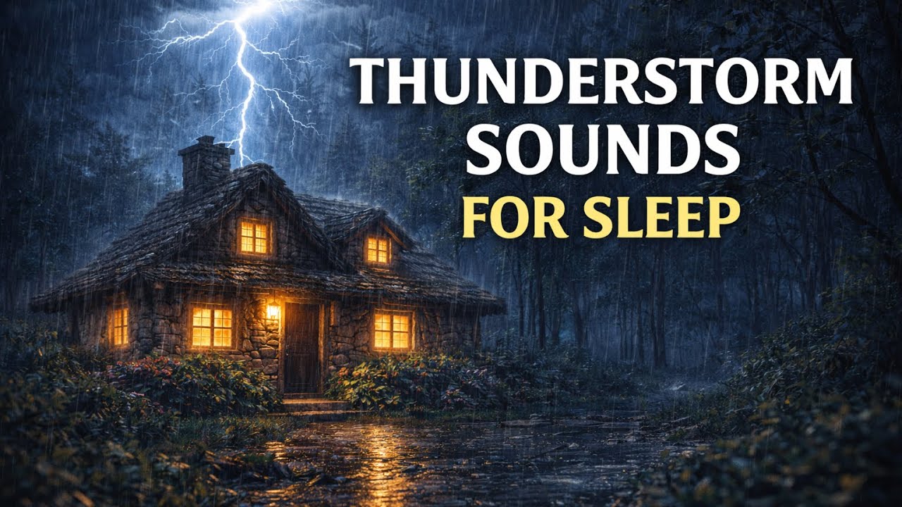 Rain Sounds for Sleeping | Cozy Forest Cabin