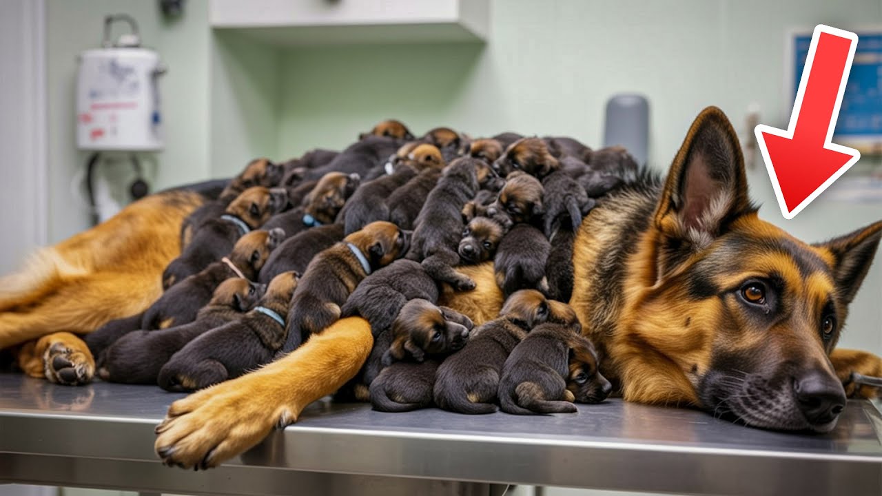 Hund bringt 15 Welpen zur Welt — Doch der Tierarzt erkennt Es sind keine Hunde!
