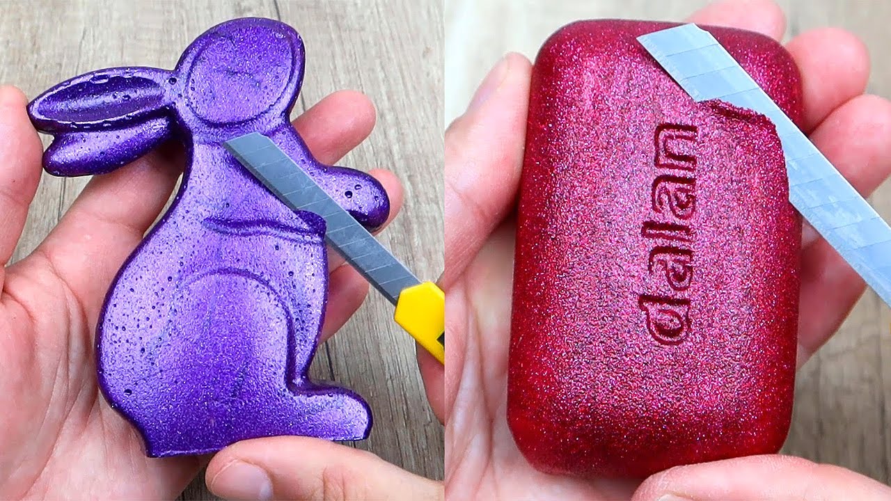 Relaxing Soap Cutting ASMR. Satisfying Soap and lipstick cutting. Corte de jabón - 621