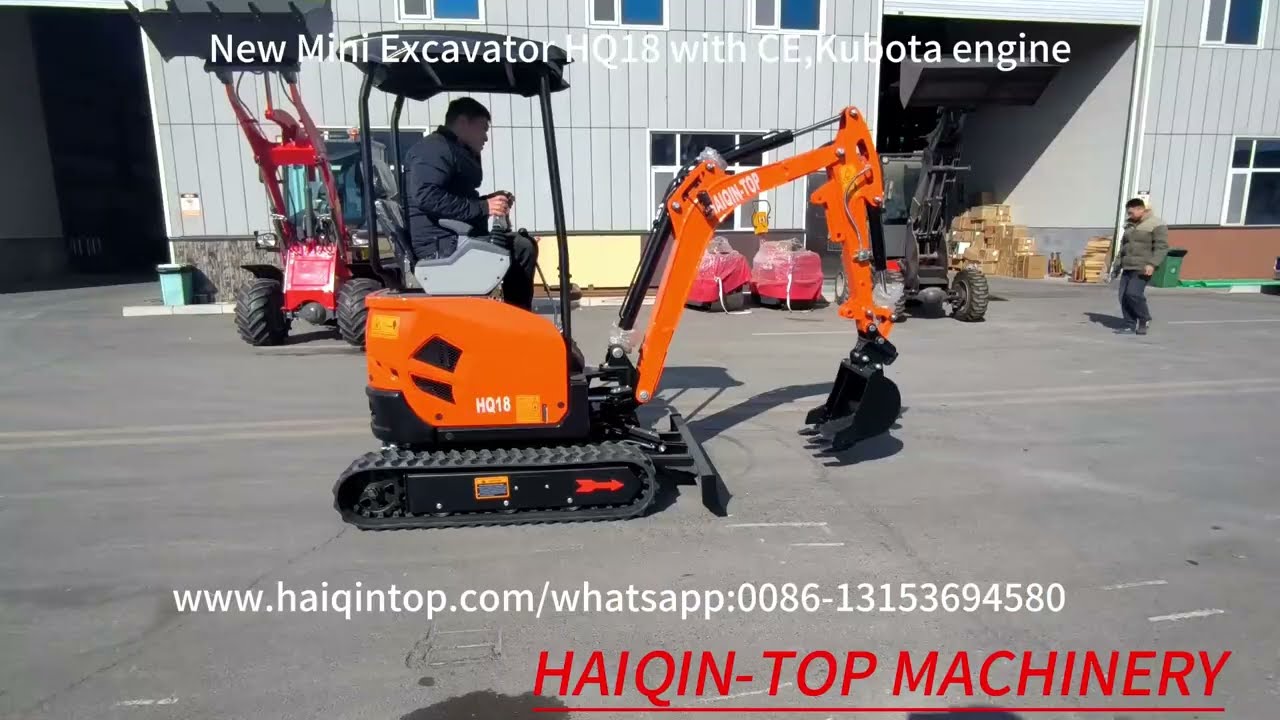 Mini Excavator HQ18 with CE,Kubota engine#excavator #digger #rippa #jcb #miniexcavator #farmerlife