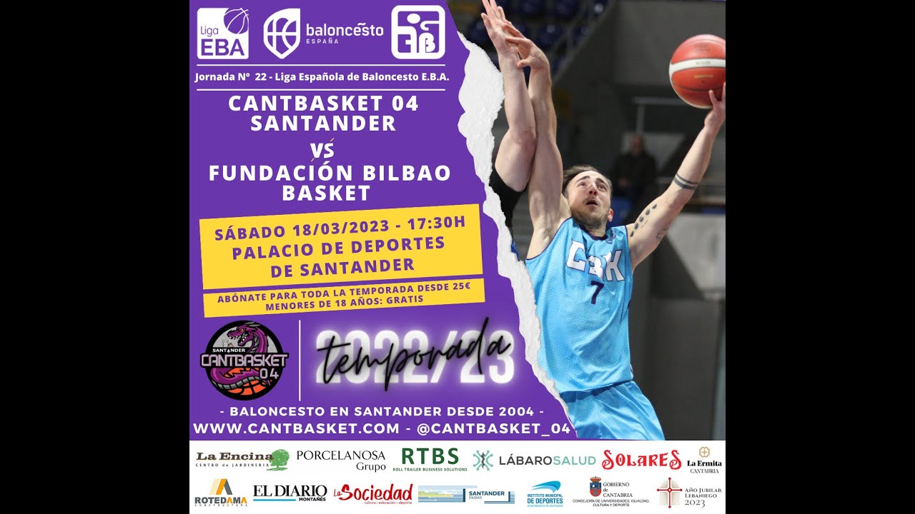 #LigaEBA | Cantbasket 04 Santander 🆚 Fundación Bilbao Basket