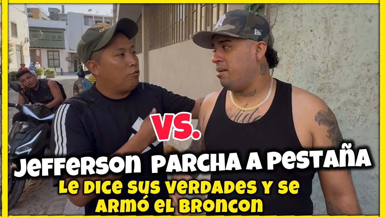 JEFFERSON PARCHA A PESTA&Ntilde;A y pesta&ntilde;a le HACE LA BRONCA - comicos ambulantes / comico lucky