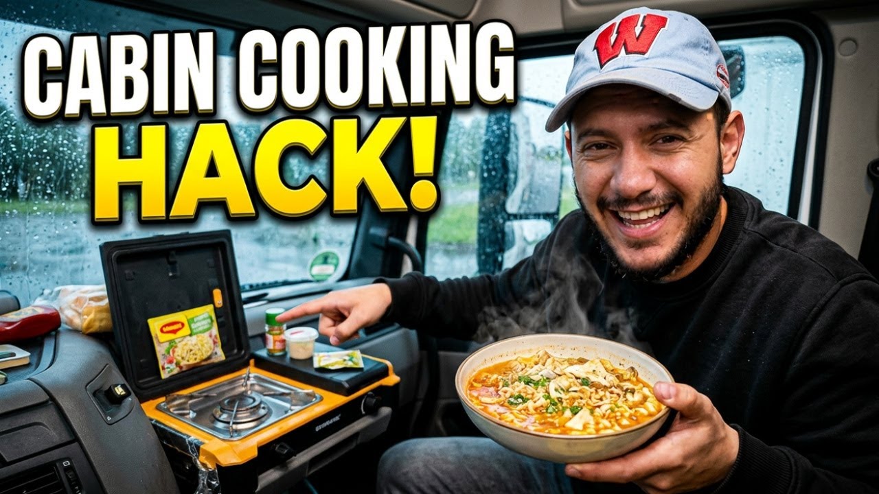 A Day as a Truck Driver | Cooking, Driving & Truck Work