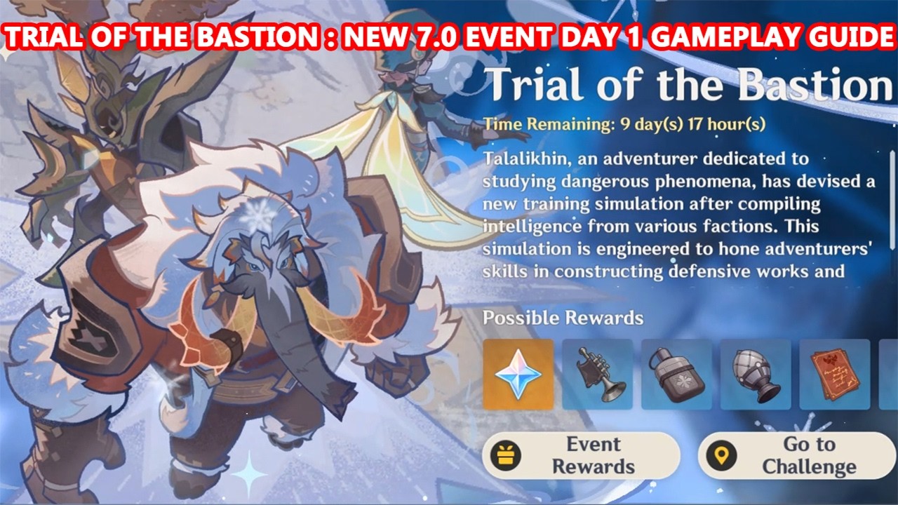 Trial of the Bastion : New 7.0 Event Day 1 Gameplay Guide | The First Gun Traveler Event