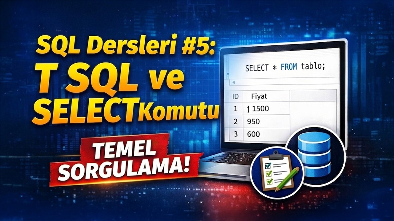 SQL Başlangıç #5: T SQL ve SELECT Komutu #keşfet #keşfetteyiz #sql