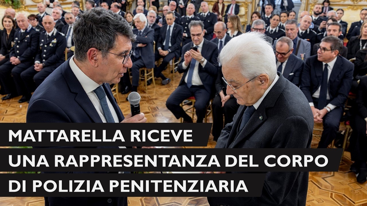 Il Presidente Mattarella incontra una rappresentanza del Corpo di Polizia Penitenziaria