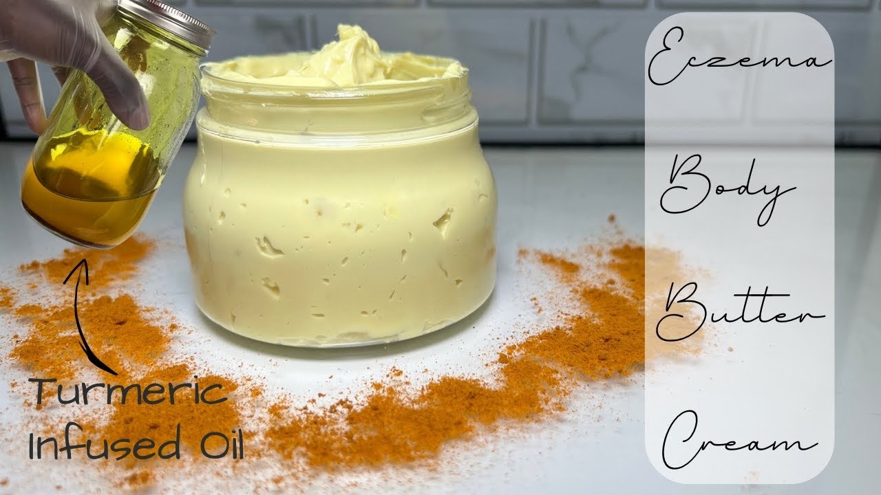Emulsified Turmeric Body Butter Cream For Eczema | Heat Proof Body Butter Cream