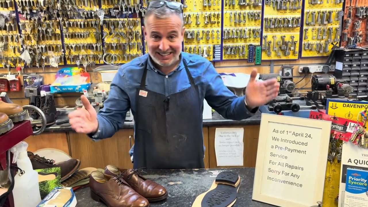 Barker Shoes &ndash; Quick Strip Down & Finished Dainite Repair