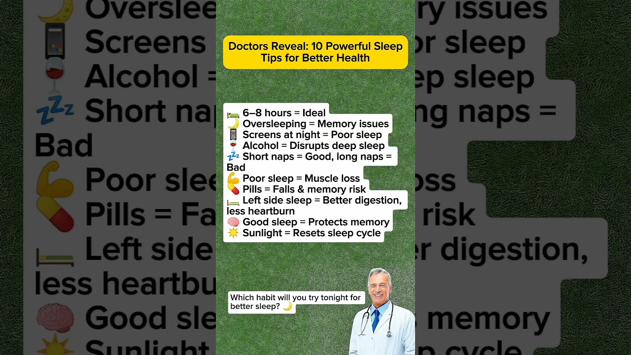 Doctors Reveal :10 Powerful Sleep Tips for Better Health After 50