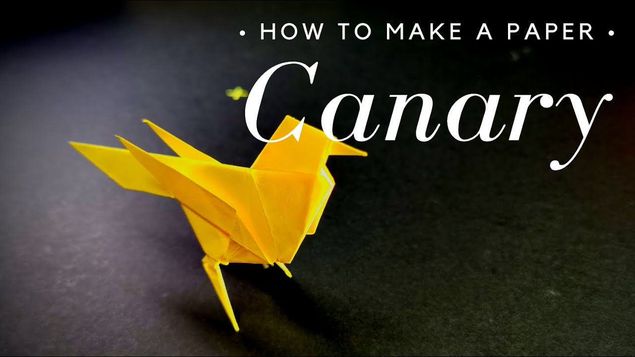How To Make a Paper Canary | Bird Folding Instructions | Easy DIY Step by Step Origami Tutorial