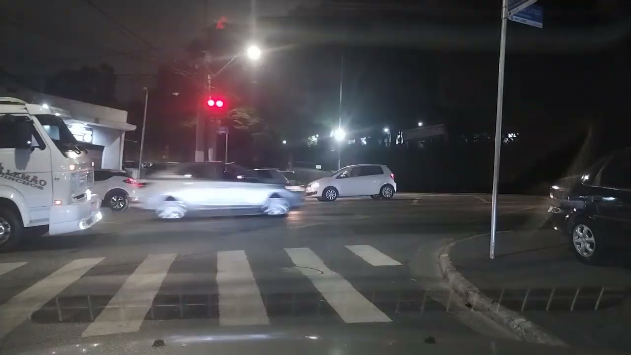 Dirigindo pela zona sul de São Paulo