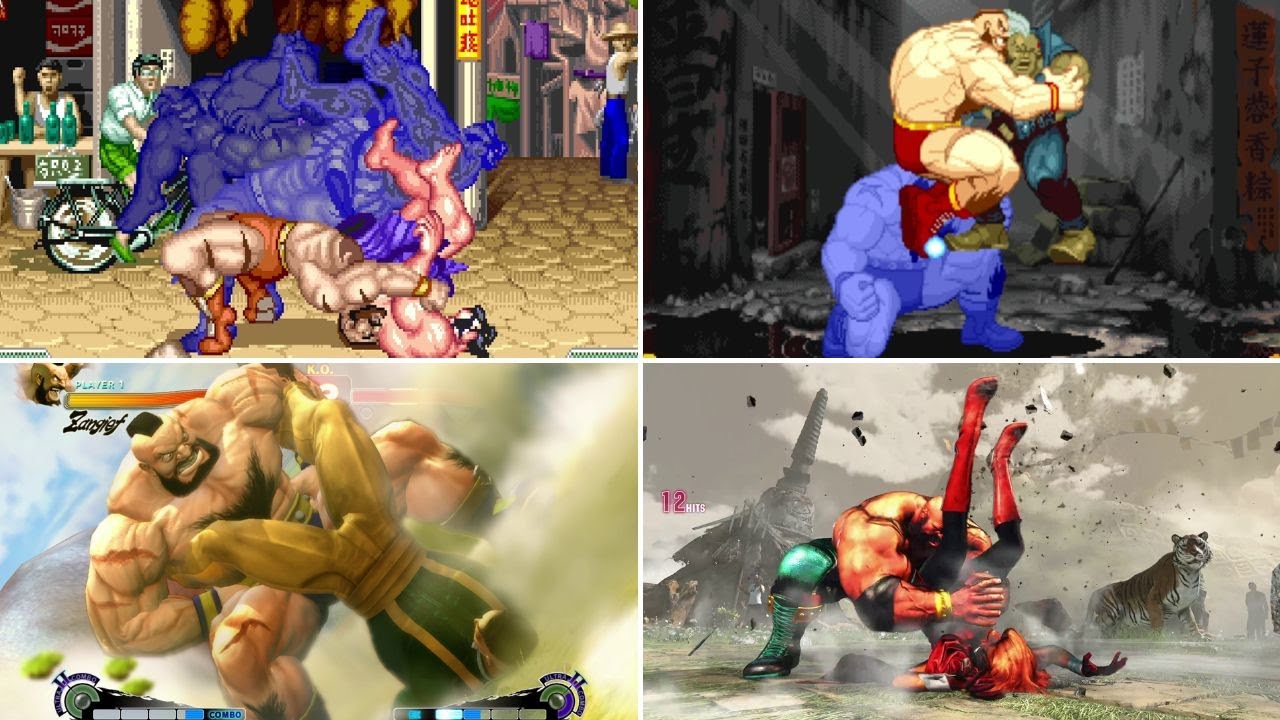 The First Appearance of All of Zangief Super Moves in Fighting Games (1992–2025)