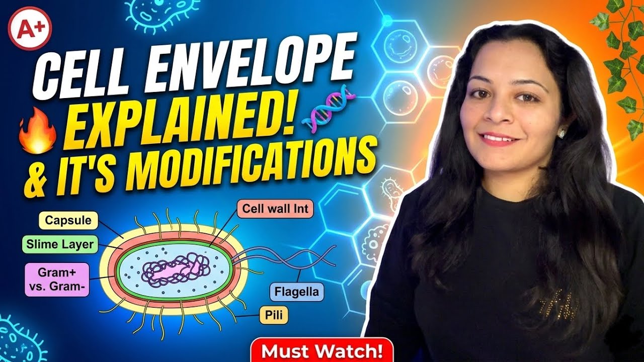 Cell Envelope & It’s Modifications | Class 11 | Cell Biology #cbse #ncert #biology #neet2026 