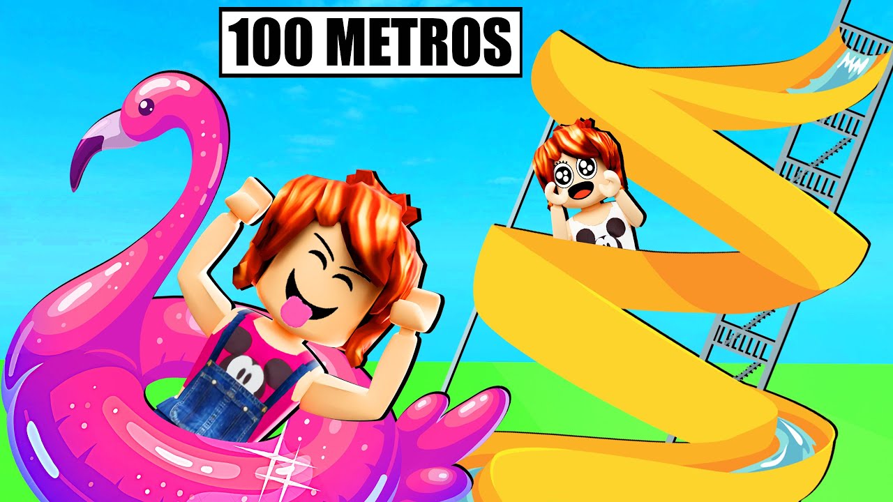 O MAIOR TOBOÁGUA DO MUNDO no ROBLOX! (Slide Into Rdite)