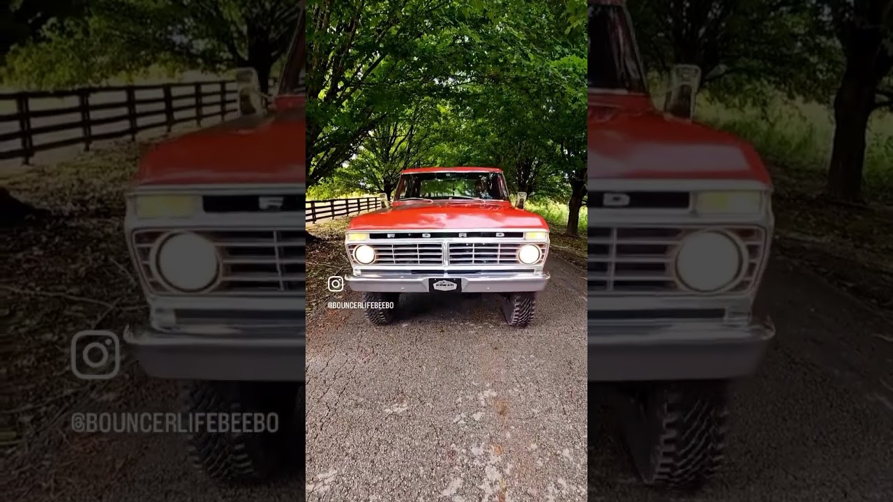 Sunday cruise in a classic #FSeries truck #oldfordtruck #ford