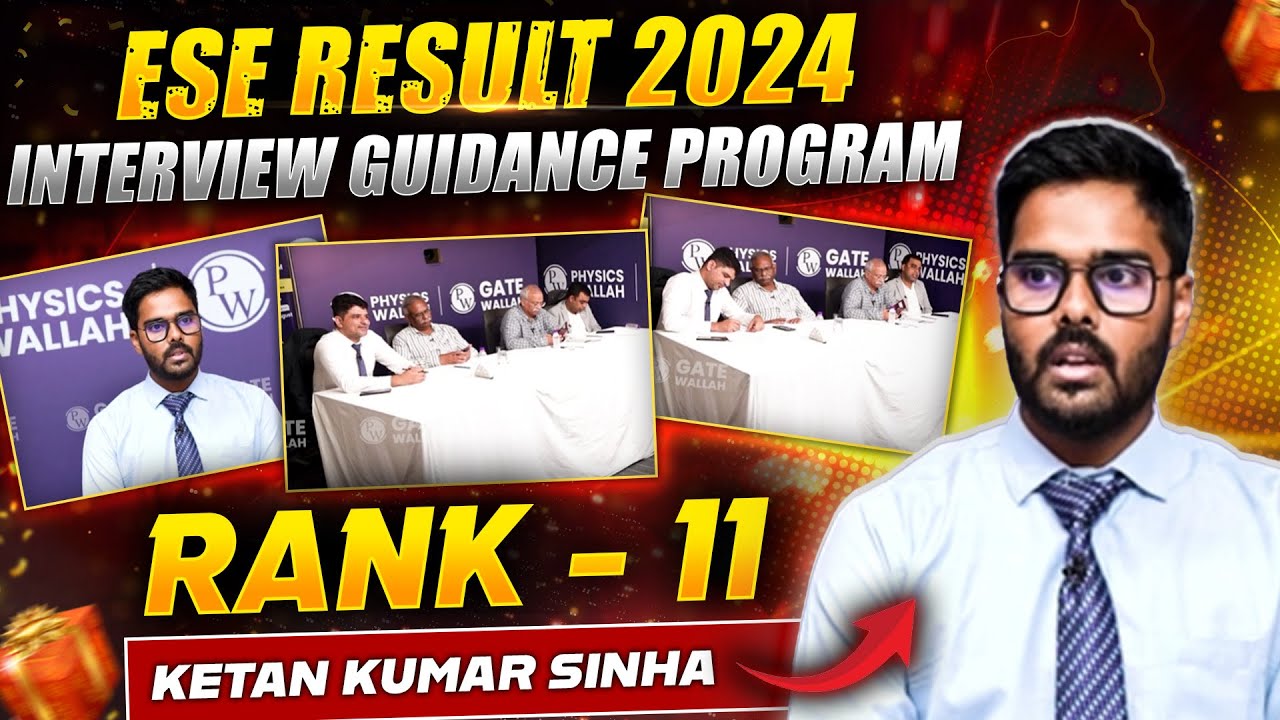 UPSC ESE Result 2024 | Meet Ketan KumarSharma | UPSC ESE Rank 11 | IES Interview Guidance Program