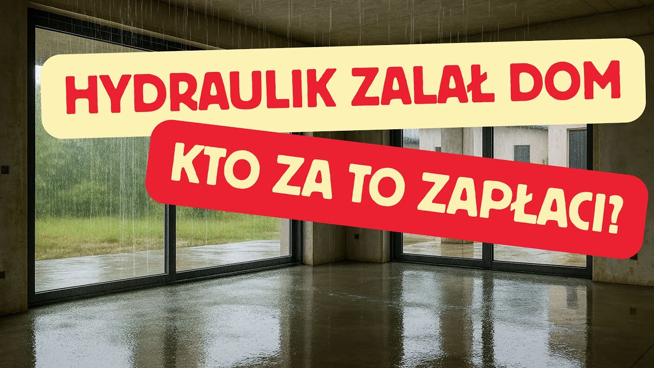 Hydraulik zalał dom - kto za to zapłaci?