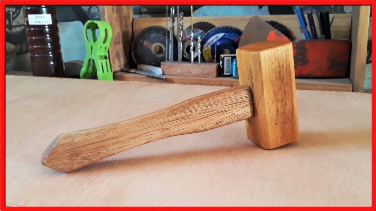Como Hacer un MARTILLO o MAZO de MADERA *HERRAMIENTAS DE CARPINTERÍA*