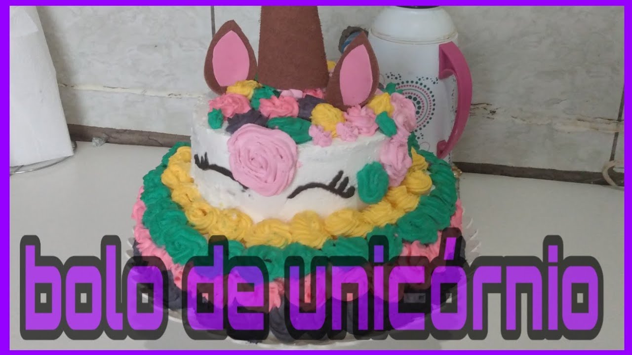 como faço bolo de unicórnio