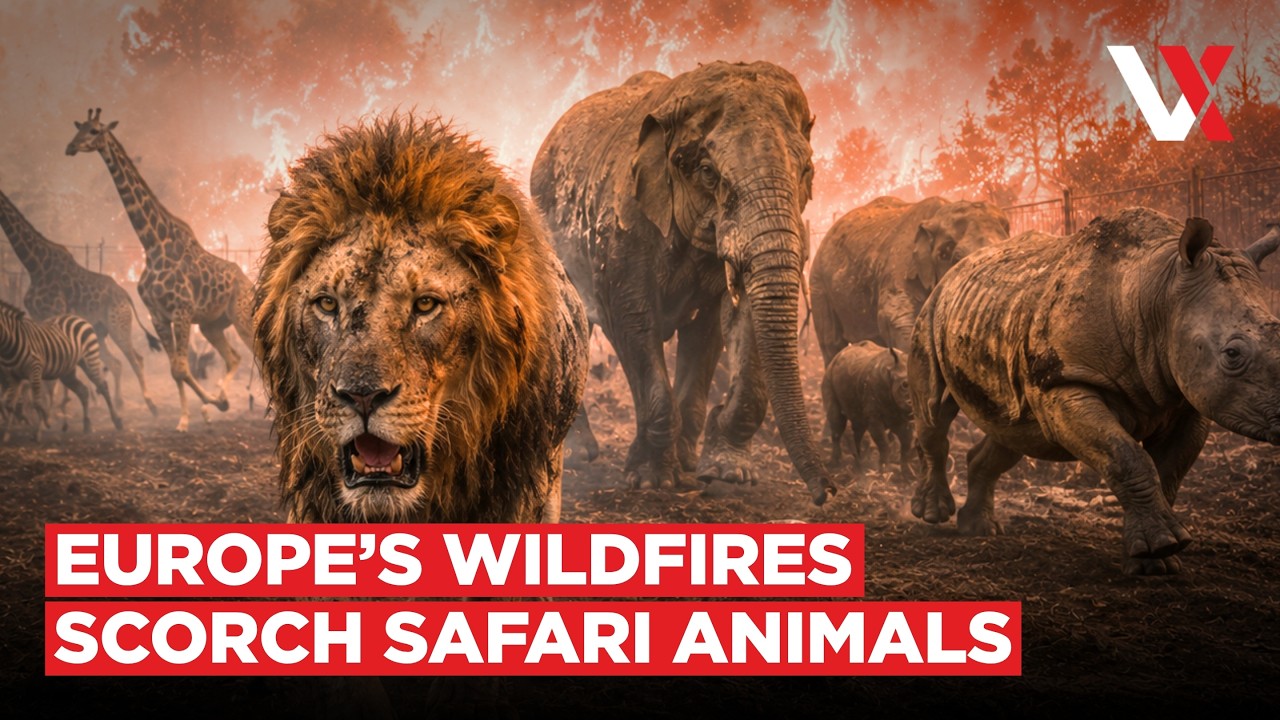 Spanish Wildfires Trap Lions, Elephants & Rhinos As Europe Heatwave Threatens Fresh Inferno | VERTEX