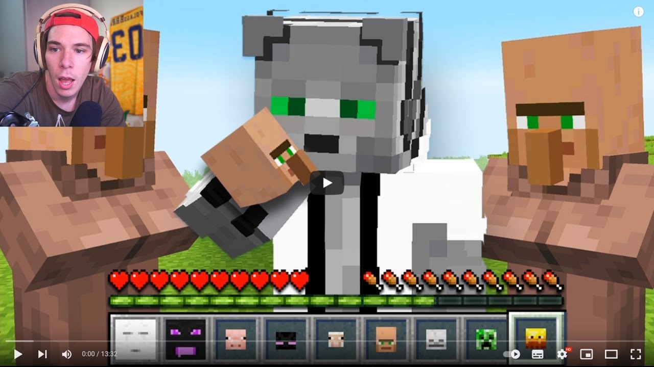 Folagor Reacciona Me Paso Minecraft Pero Puedo COMER Todos los MOBS!!
