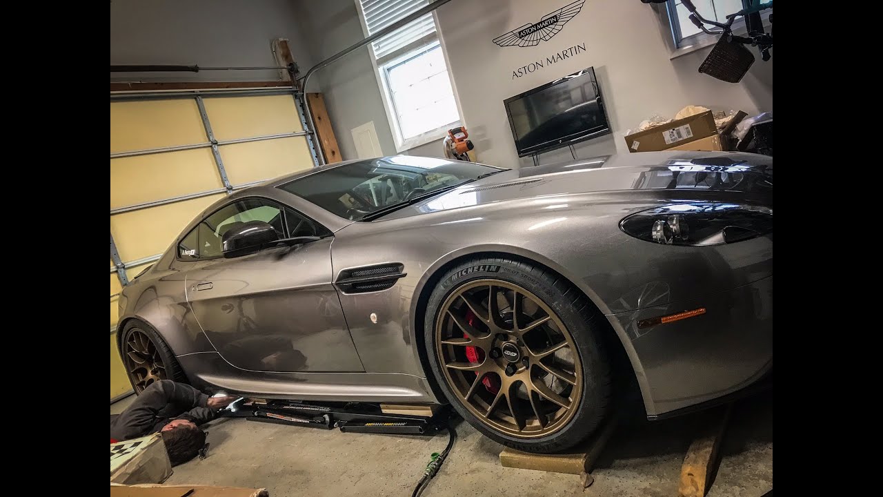 2013 Aston Martin V8 Vantage BC Racing Coilover Install Montage