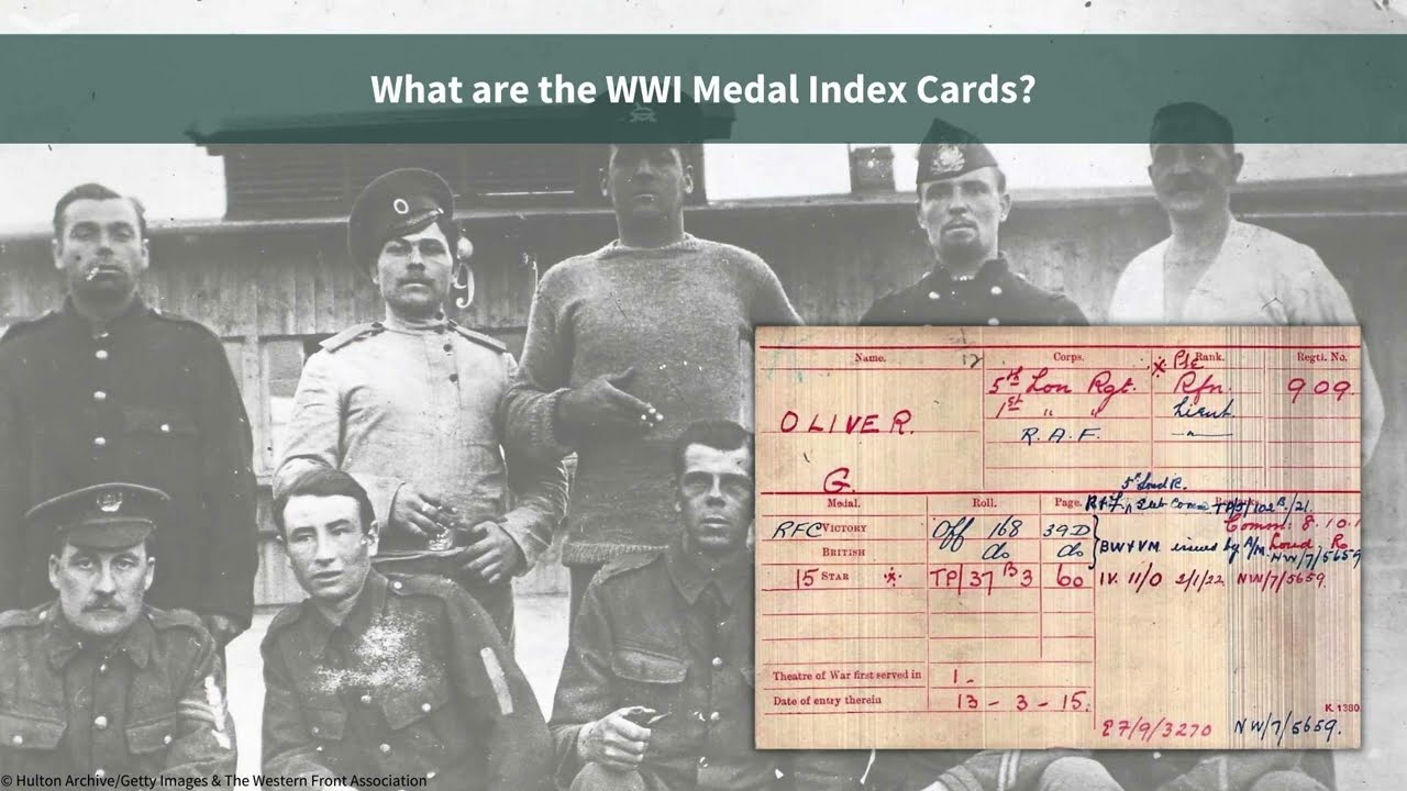 Researching WWI medals