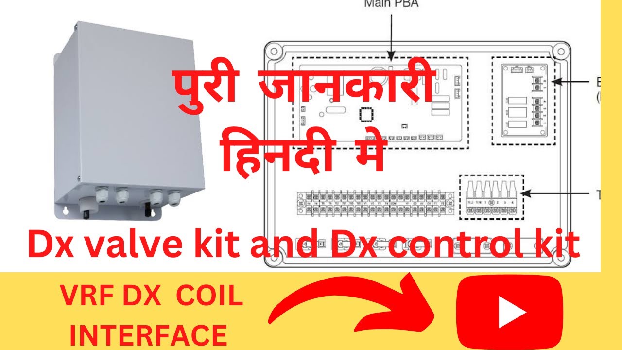 Dx coil controller Dx control valve EEV KIT Communication kit for vrf odu to ahu #hvac #ahu #VRF