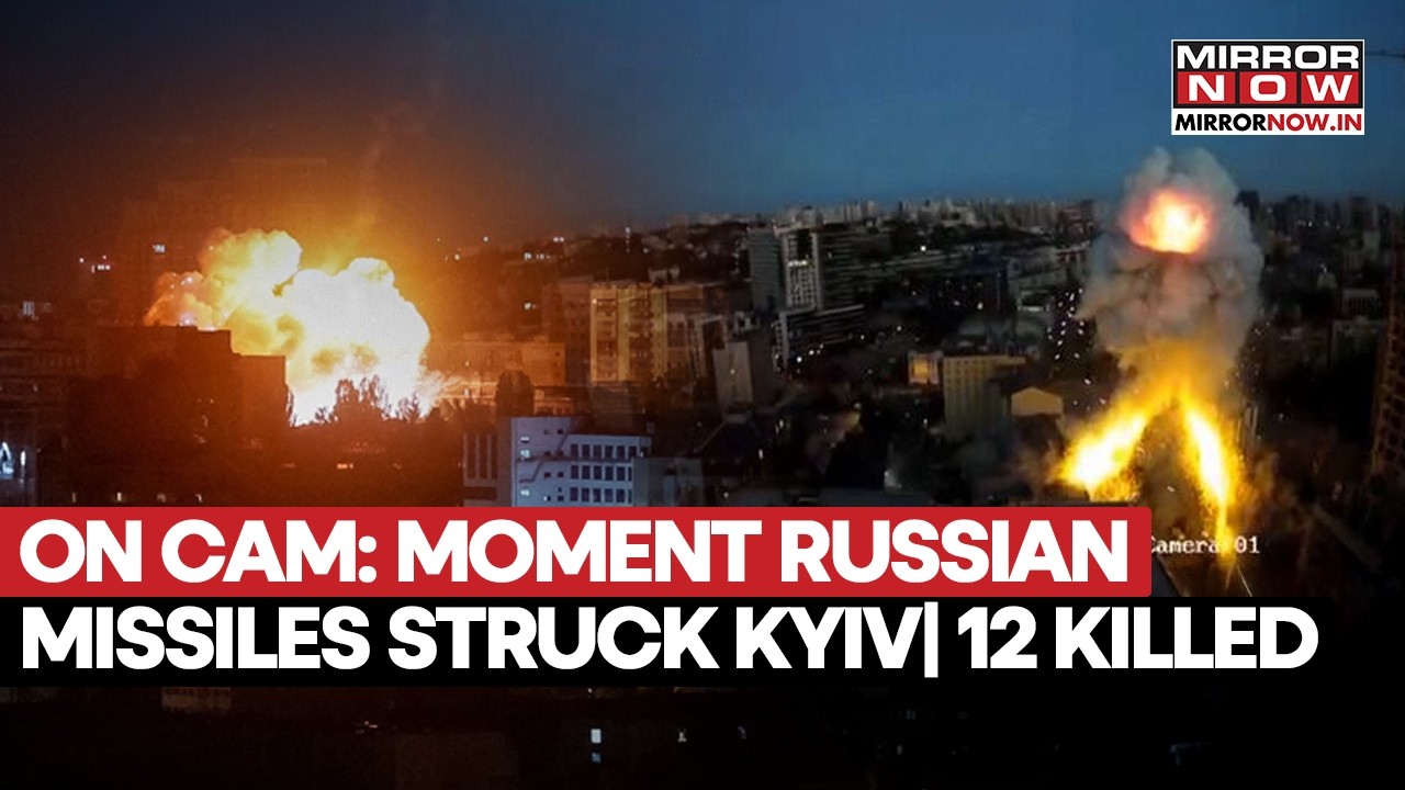 MOMENT: Russian Missiles Tear Into Kyiv As Zelenskyy Begs Trump For More Patriots In Ukraine