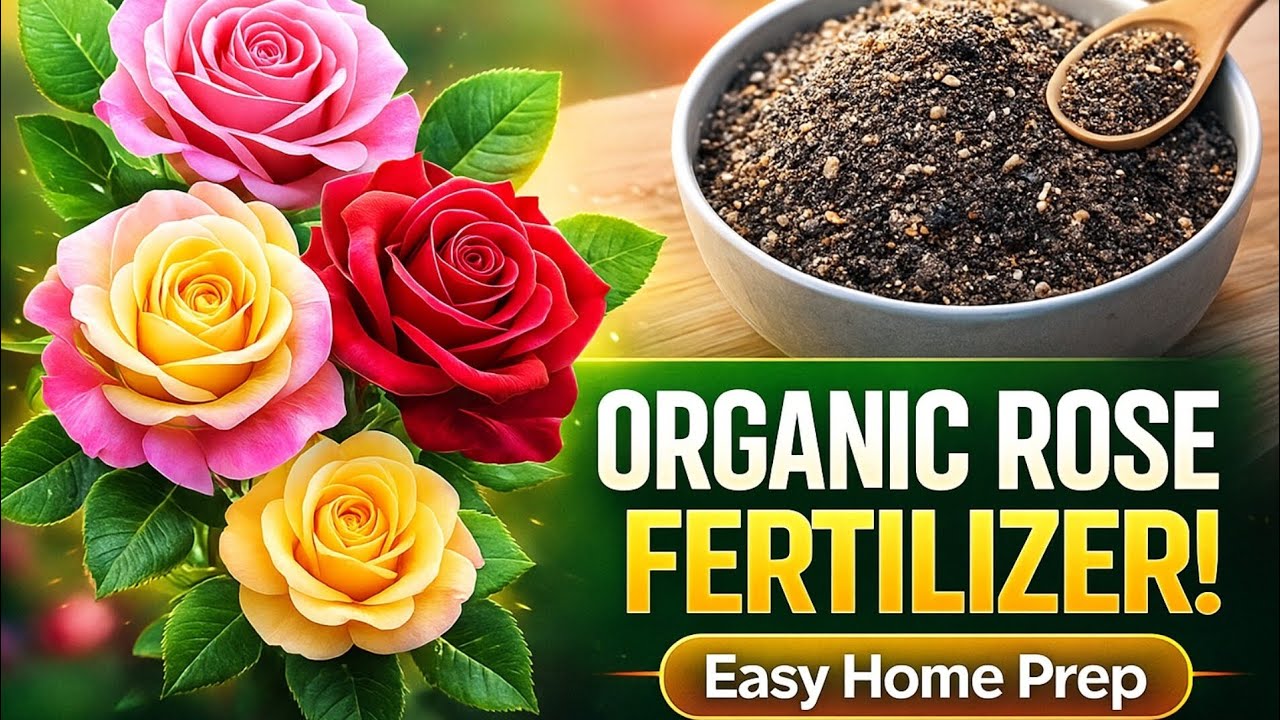 Organic Rose Fertilizer at Home | నెలలో ఒక స్పూన్ చాలు | 100% Natural Mix