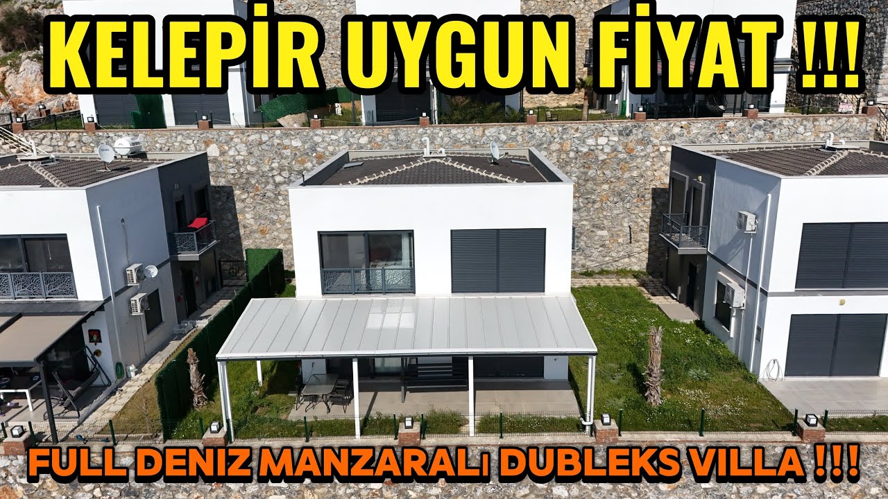 DİDİM AKBÜKTE KELEPİR FİYATA FULL DENİZ MANZARALI BAHÇELİ DUBLEKS VİLLA !!!