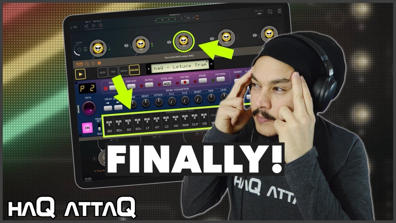 Next Step for iOS Music Making | AUM AUv3 Multi Out | Pure Acid | haQ attaQ