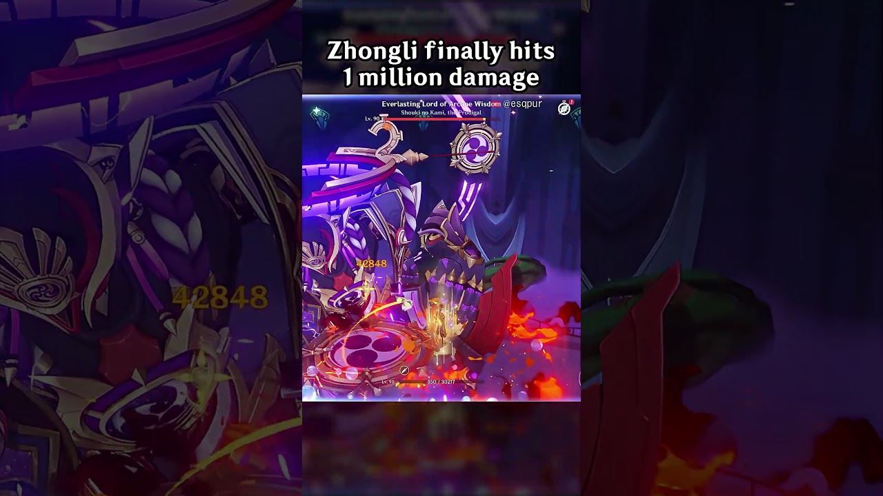 Zhongli Finally Hits 1 Million Damage