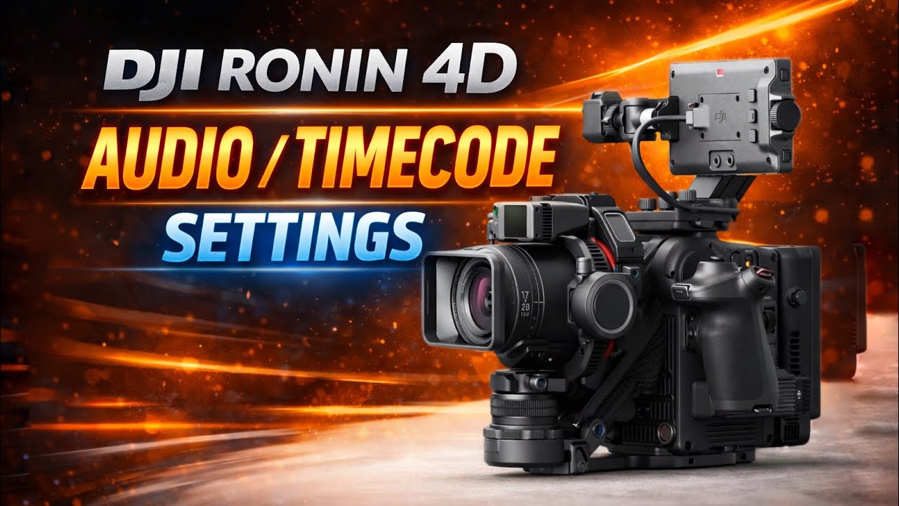 Объяснение принципа работы аудиовхода и таймкода DJI Ronin 4D