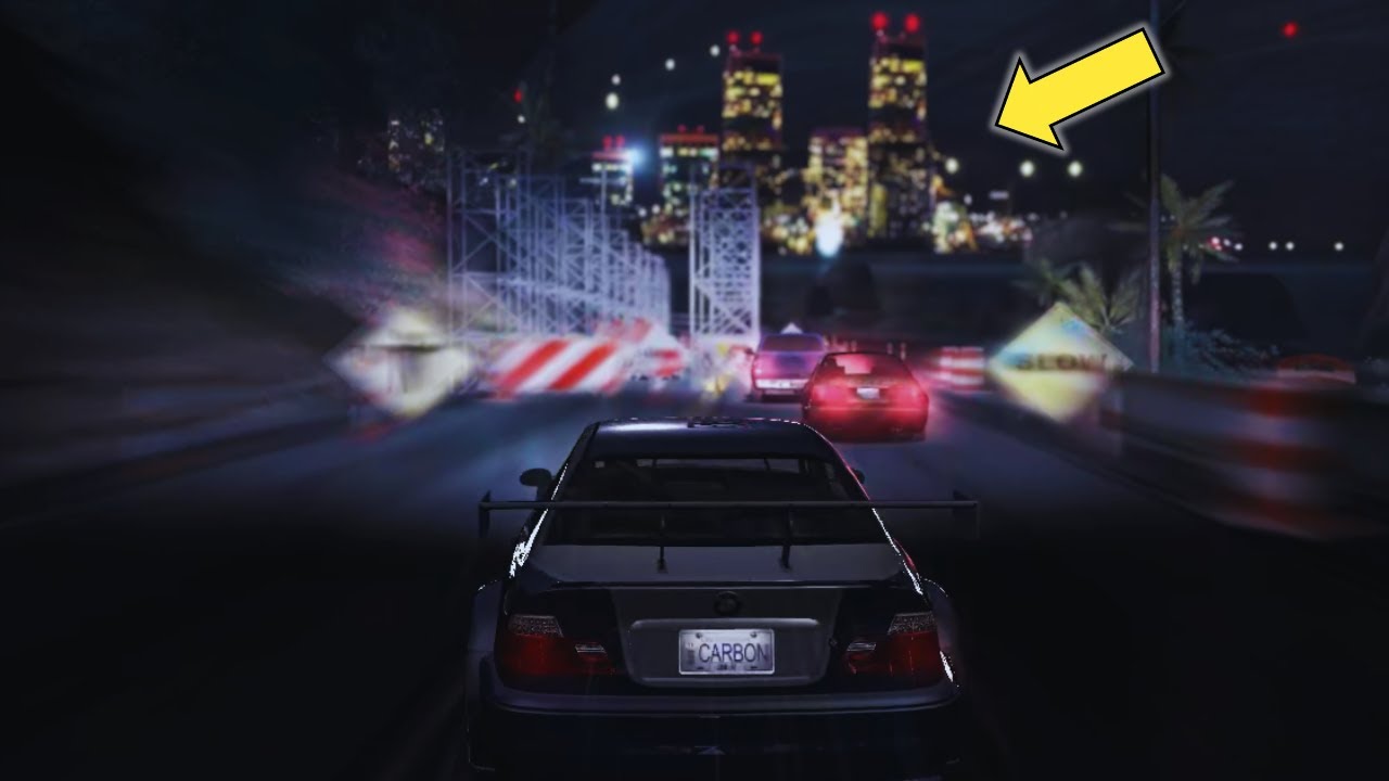 Escaping with the M3 GTR in NFSC's intro...