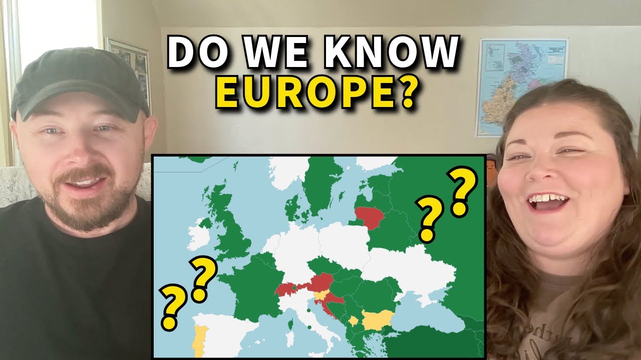 Americans Take the European Countries Quiz – Can We Find Them All?? (GeoGuessr Challenge)