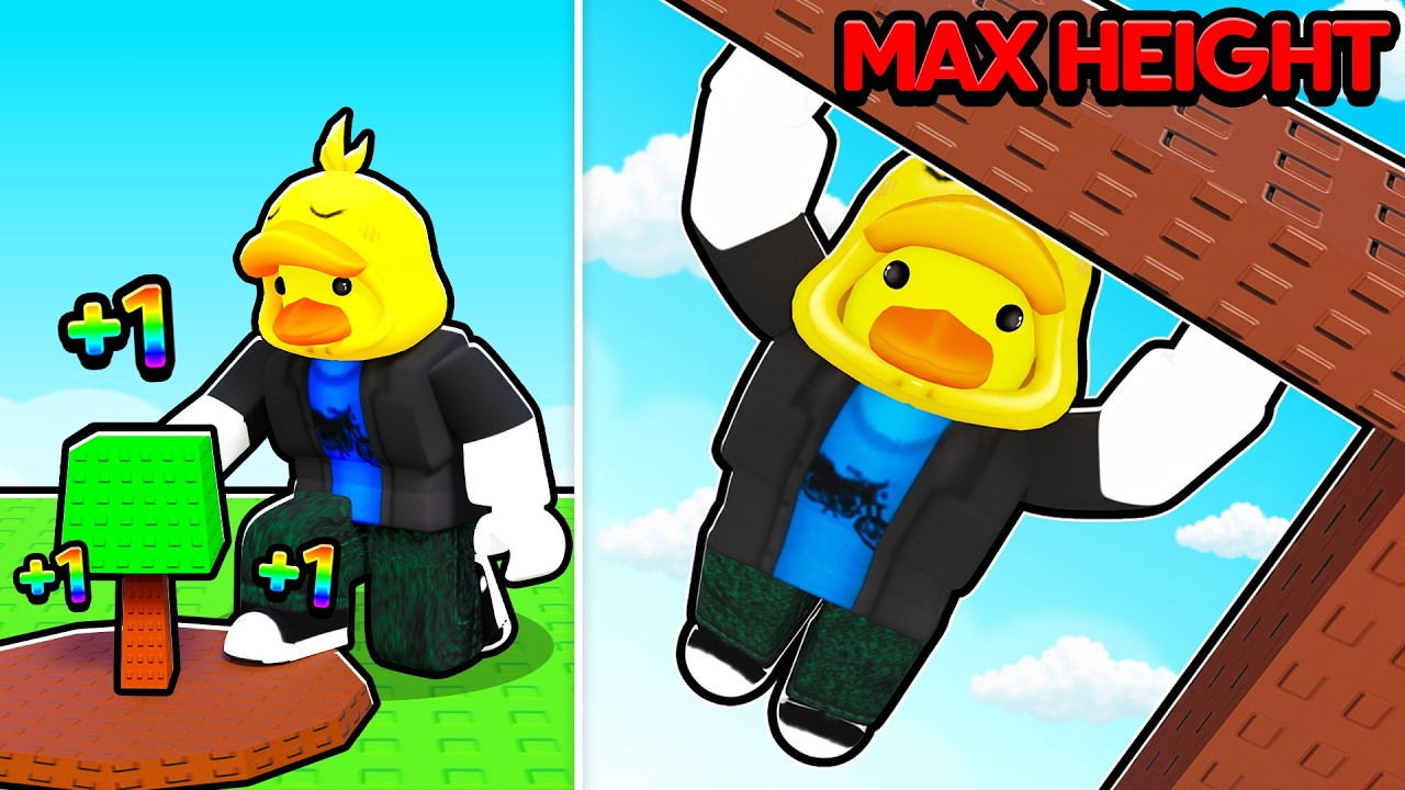Я вырастил САМОЕ ВЫСОКОЕ ДЕРЕВО, на которое можно залезть в Roblox!