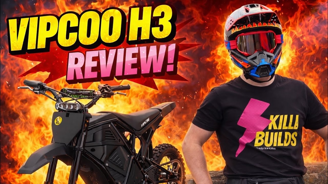 Обзор VIPCOO H3 – Лучший ли это бюджетный электрический внедорожный мотоцикл? ⚡