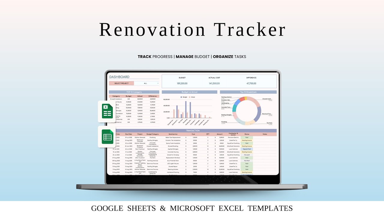 Stop Wasting Money on Renovations — Use This Tracker Instead