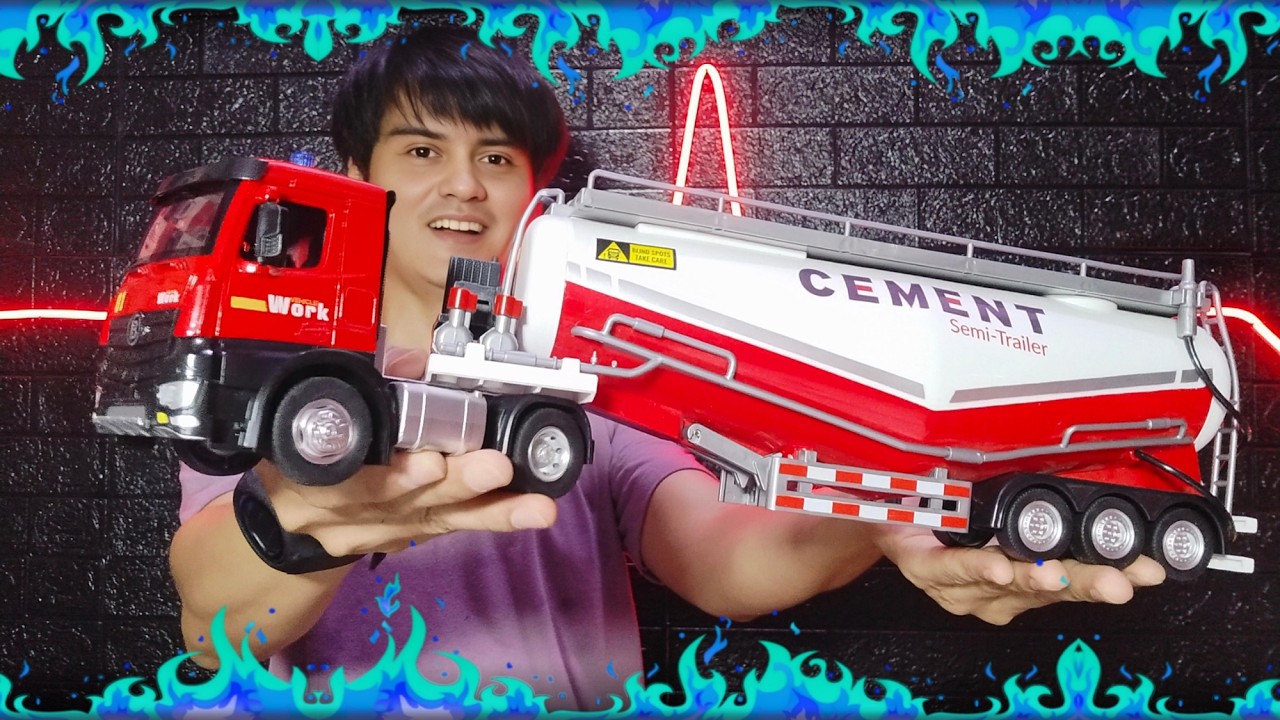 Unboxing Truk Trailer Semen Truck Diecast