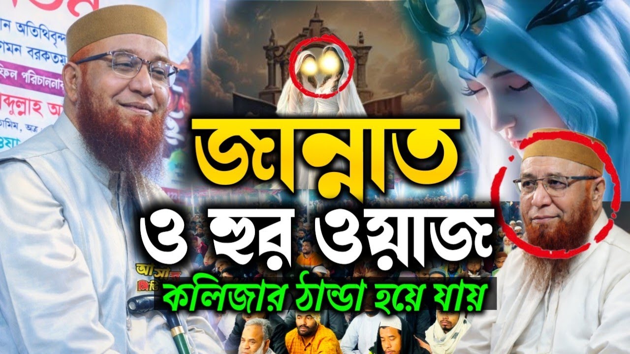 জান্নাত ও হুর | হৃদয় কাঁপানো ওয়াজ | মুফতি নুরুল ইসলাম কাসেমী ওয়াজ Mufti Nazrul Islam Kasemi Waz 