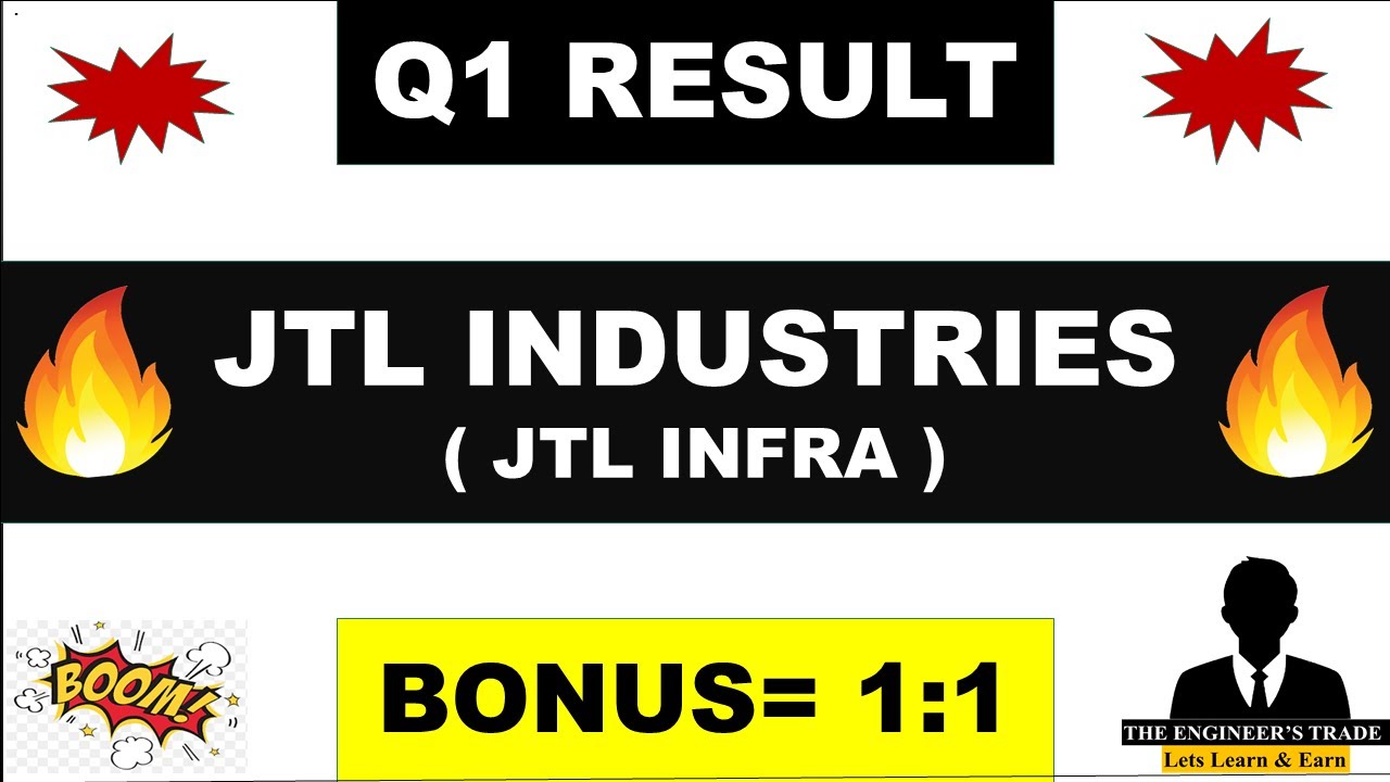 JTL Infra Q1 Results 2024 | JTL industries q1 results | JTL Infra share latest news | JTL industries