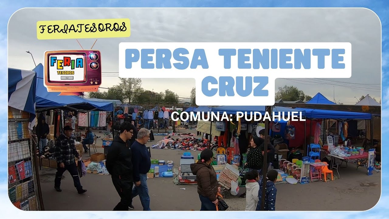 PERSA TENIENTE CRUZ 🚩LA MEJOR FERIA DE LAS PULGAS - PUDAHUEL (DIA FERIADO) ✖️ FERIATESOROS✨