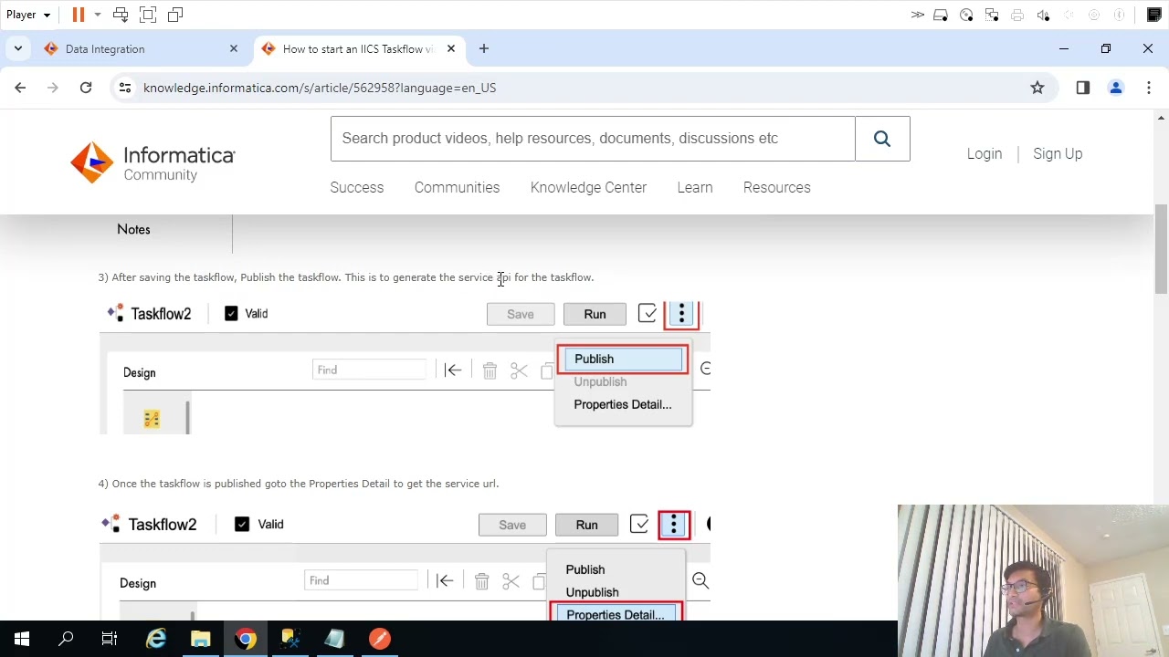 IICS - 9 - Running IICS-TaskFlow using DI - REST API