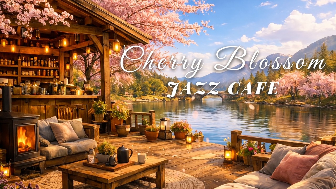 Cherry Blossom Jazz Café 🌸 Relaxing Spring Jazz Ambience