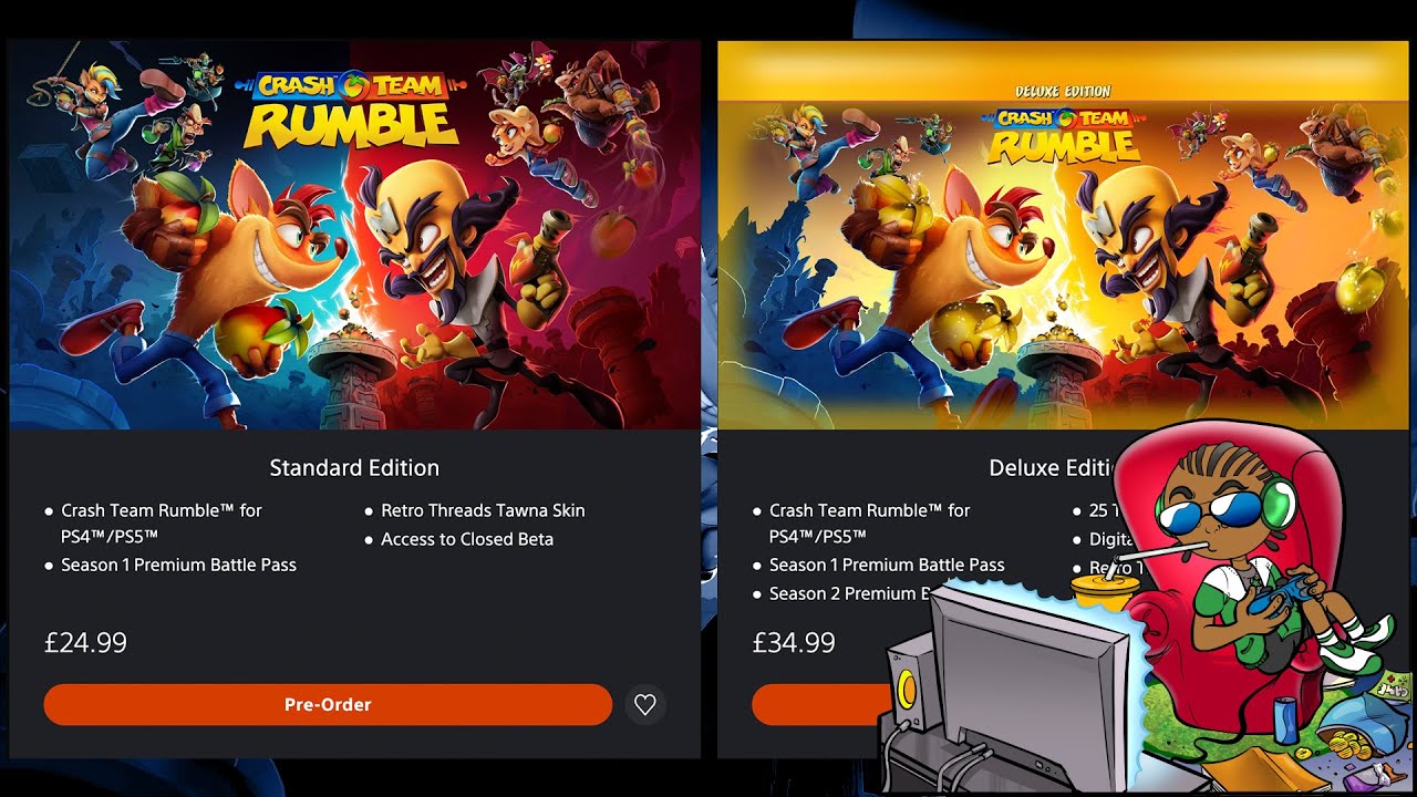 Crash Team Rumble Deluxe Edition VS Standard Edition - Which Edition Should I Pre-Order?