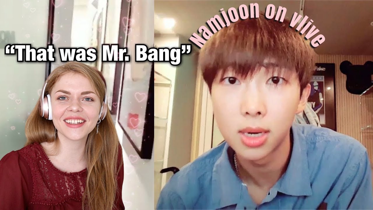 I just love his chaotic energy! 'Namjoon being adorable on vlive' Reaction & Commentary