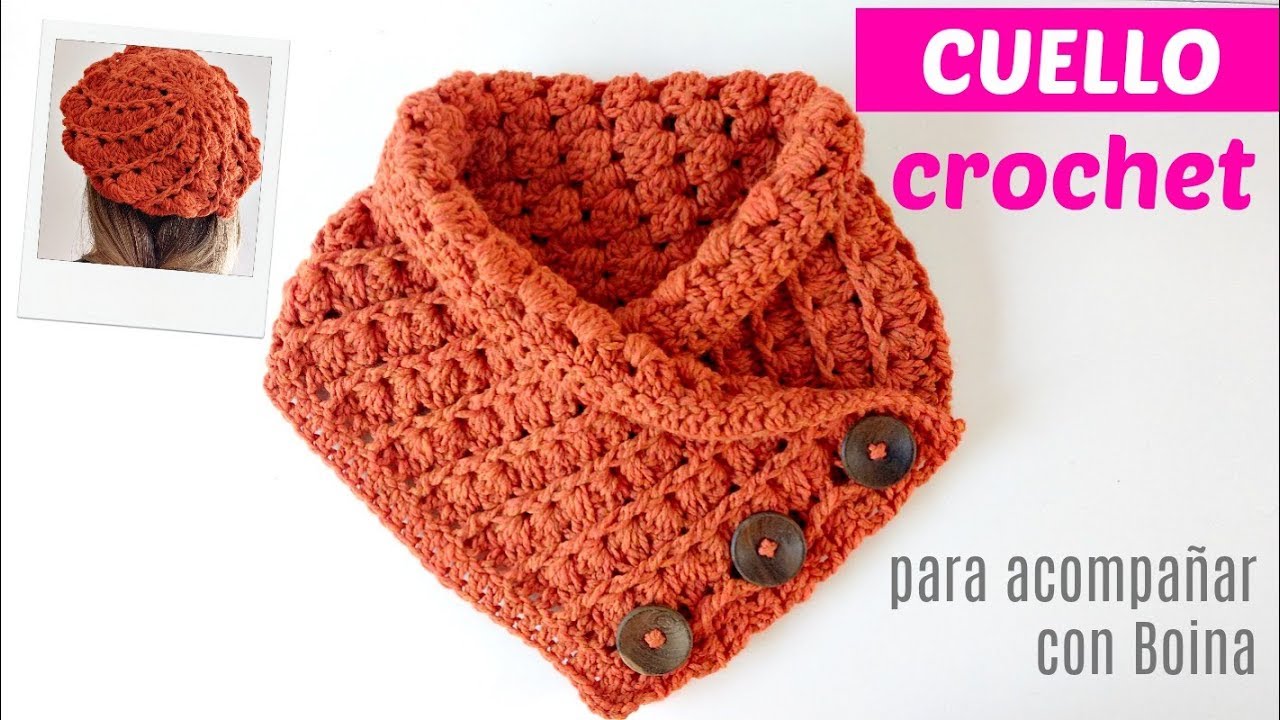 TEJE BUFANDA A CROCHET FÁCIL Y RÁPIDO