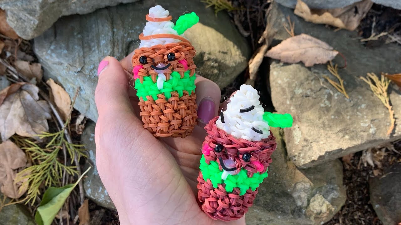 Loomigurumi Latte/Frappuccino Tutorial (Rainbow Loom)